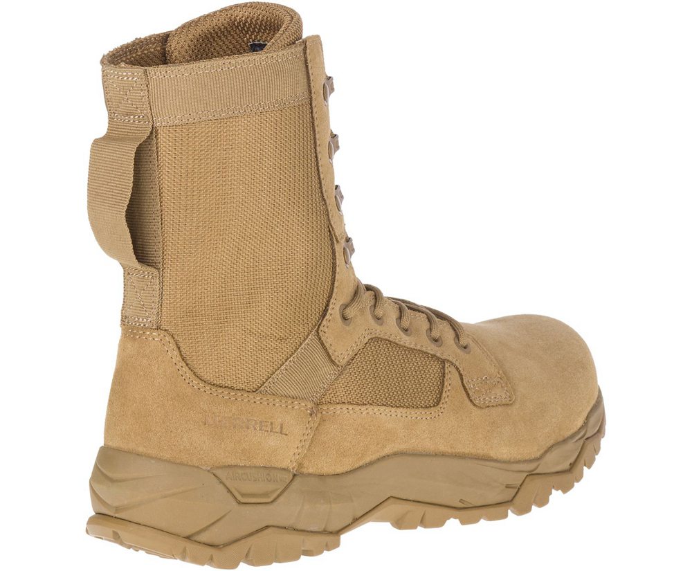 Merrell Boots Khaki - MQC 2 Tactical Wide Width - Mens 87HGQRIDY